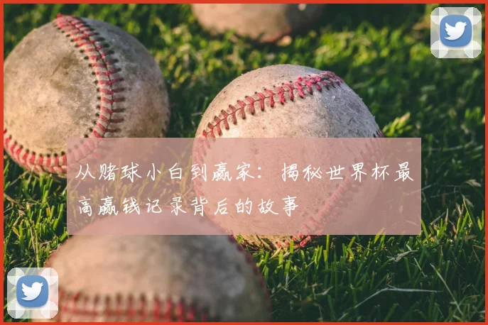 从赌球小白到赢家:揭秘世界杯最高赢钱记录背后的故事